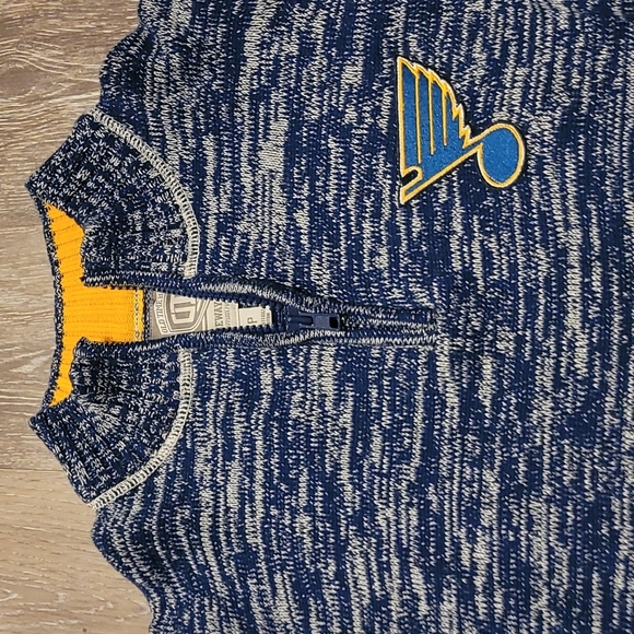 Nwot OLD TIME HOCKEY St. Louis Blues quarter zip size S - Picture 2 of 5